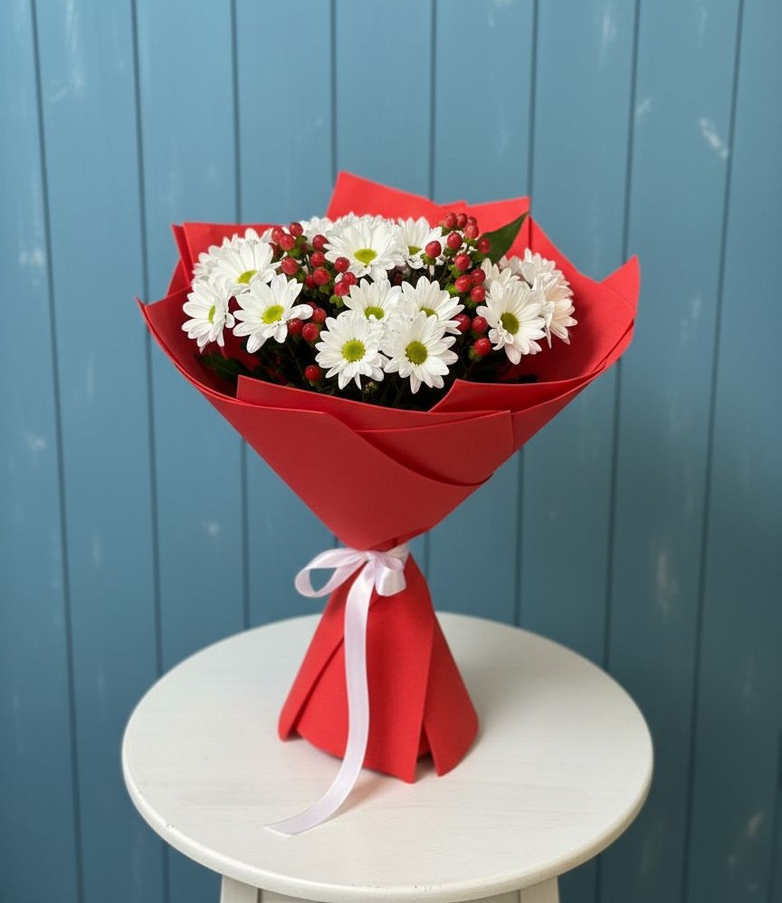 Букет цветов из: Хризантемы в Большое Нагаткино