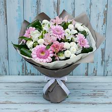 Букет цветов из:  Герберы, Альстромерии и Хризантемы #REPLACE_PRED# Большое Нагаткино
