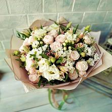 Букет цветов из:  Альстромерии, Розы и Хризантемы #REPLACE_PRED# Большое Нагаткино