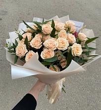 Букет Кремовые розы Латте в Большое Нагаткино