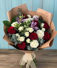 Букет цветов из:  Розы и Альстромерии в Большое Нагаткино