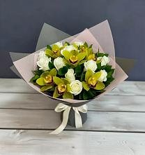 Букет цветов из:  Орхидеи и Розы в Большое Нагаткино