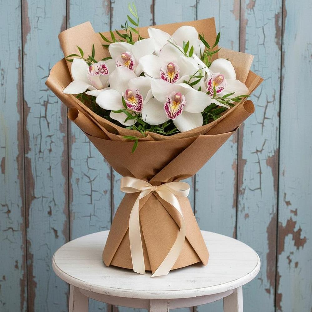 Букет цветов из: Орхидеи и Розы в Большое Нагаткино