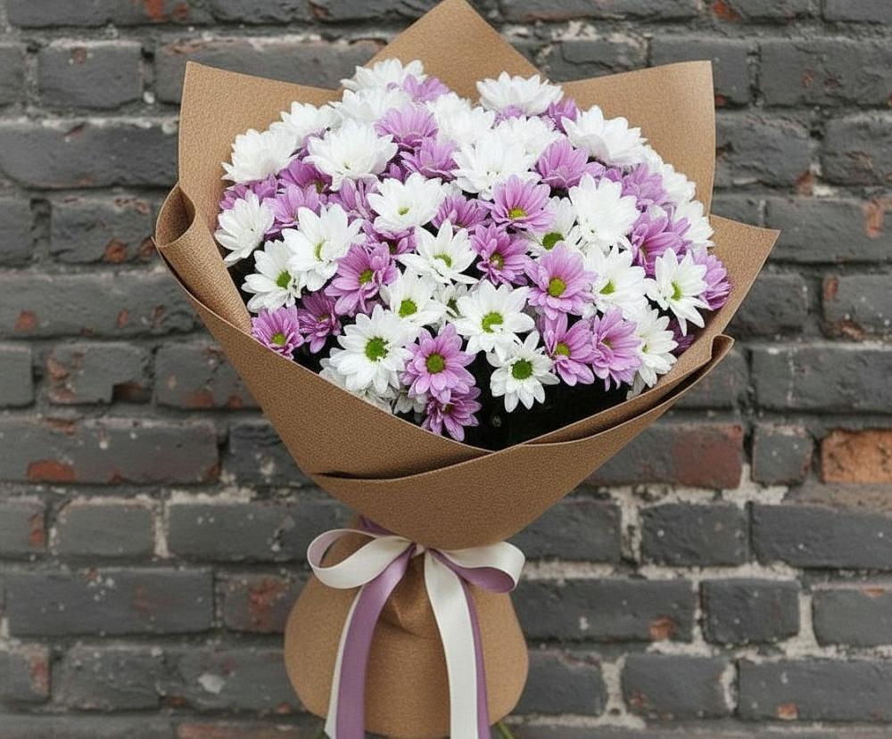 Букет цветов из: Хризантемы в Большое Нагаткино
