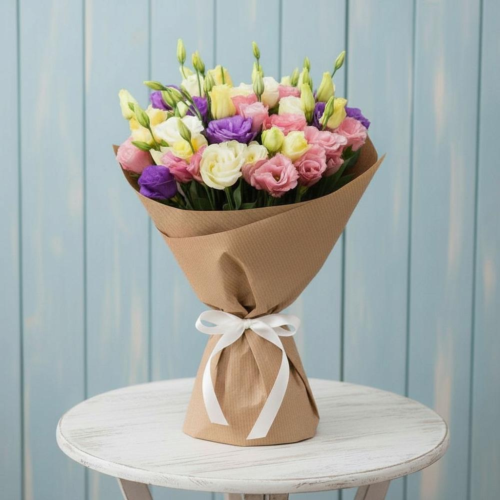 Букет цветов из: Лизиантусы в Большое Нагаткино