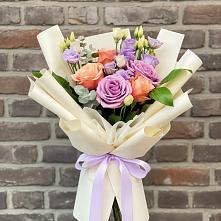 Букет цветов из:  Лизиантусы и Розы #REPLACE_PRED# Большое Нагаткино