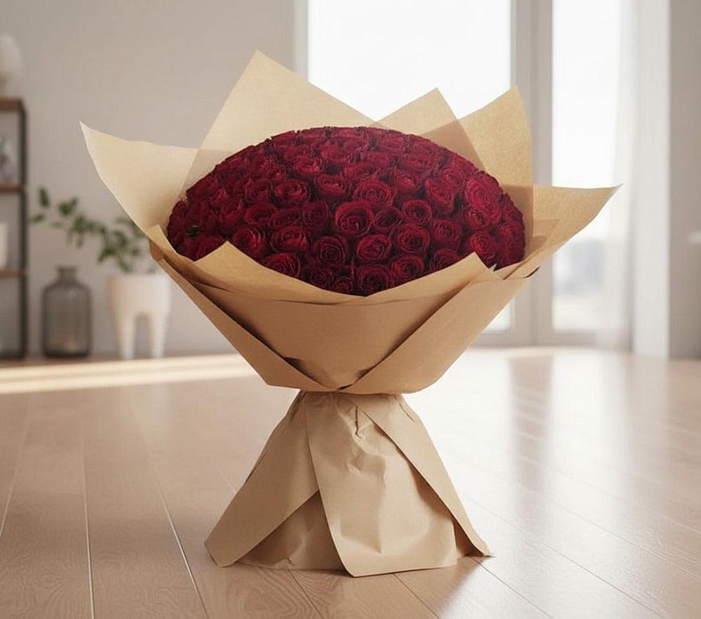 Букет 101 Красная роза в Большое Нагаткино