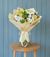 Букет цветов из:  Хризантемы и Розы в Большое Нагаткино