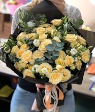 Букет цветов из:  Розы и Лизиантусы #REPLACE_PRED# Большое Нагаткино