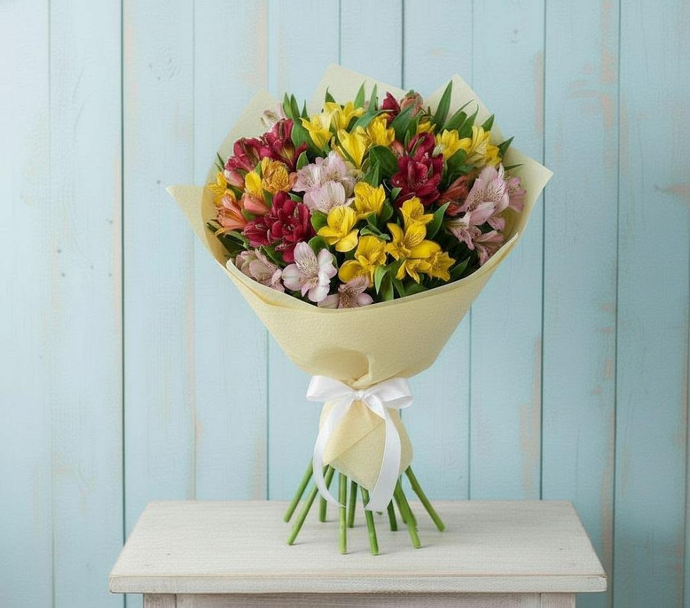 Букет цветов из: Альстромерии в Большое Нагаткино