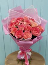 Букет 15 Розовых роз Равель в Большое Нагаткино