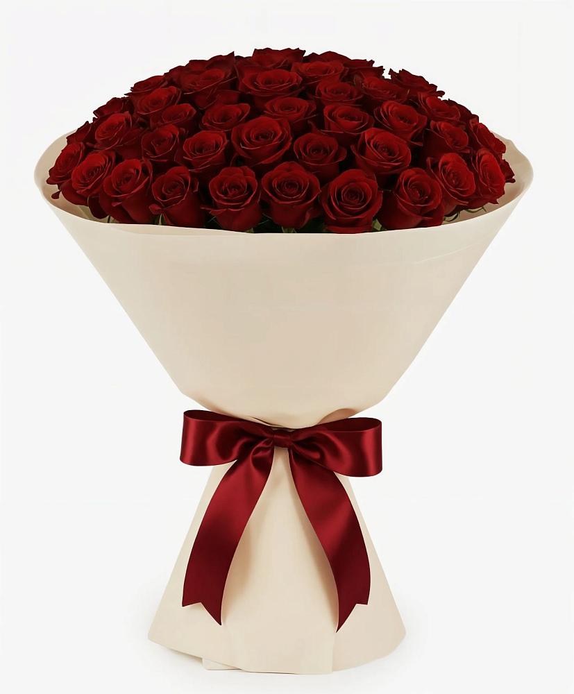 Букет 101 Бордовая роза Блэк Бакарра в Большое Нагаткино