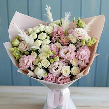 Букет цветов из:  Альстромерии и Розы в Большое Нагаткино